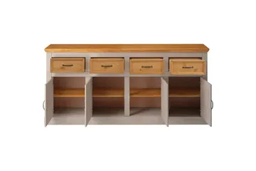 Skänk Selma 190x38x87, Grå/Fläck/Vax - 190x38x87, Grå/Fläck/Vax - Förvaring - Förvaringsmöbler - Sideboard & skänk