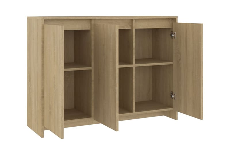 Skänk sonoma-ek 102x33x75 cm spånskiva - Ek - Förvaring - Förvaringsmöbler - Sideboard & skänk