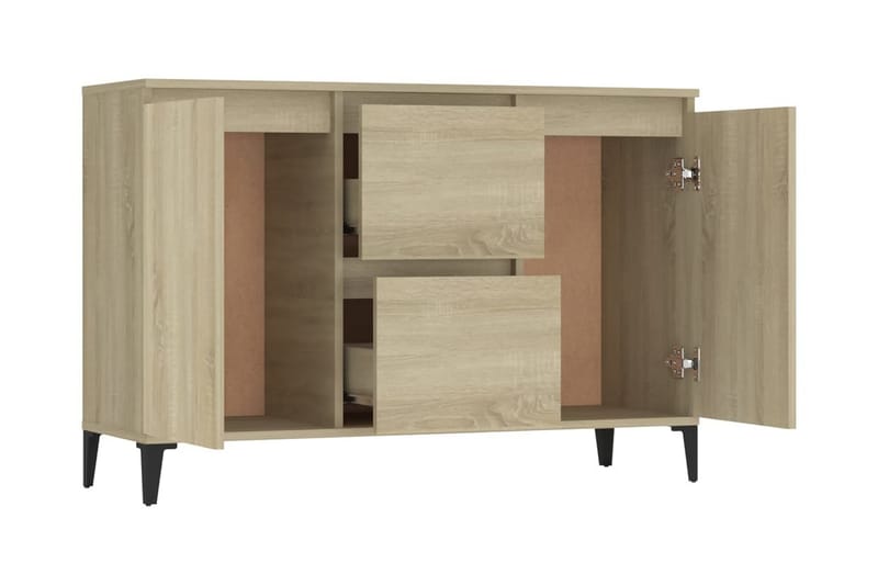 Skänk sonoma-ek 104x35x70 cm spånskiva - Ek - Sideboard & skänk