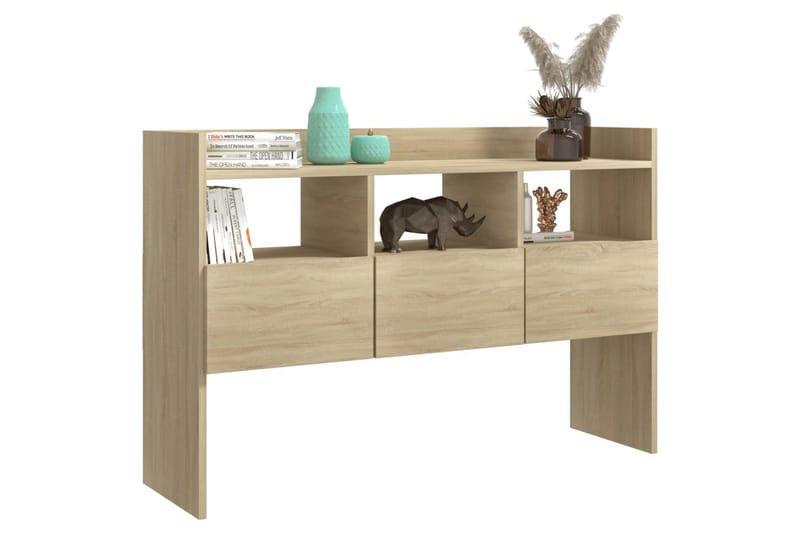 Skänk sonoma-ek 105x30x70 cm spånskiva - Brun - Sideboard & skänk