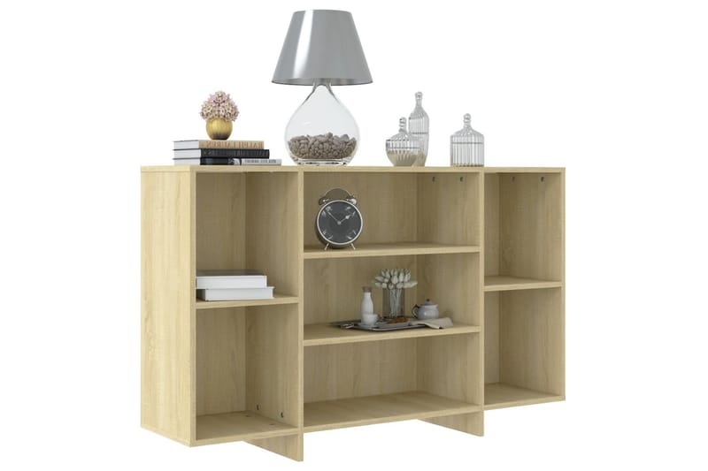 Skänk sonoma-ek 120x30x75 cm spånskiva - Beige - Sideboard & skänk