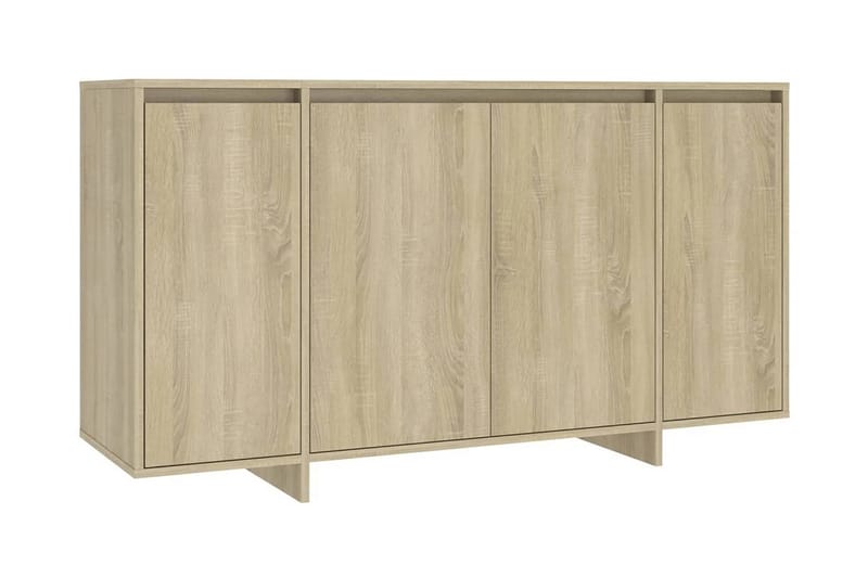 Skänk sonoma-ek 135x41x75 cm spånskiva - Ek - Förvaring - Förvaringsmöbler - Sideboard & skänk