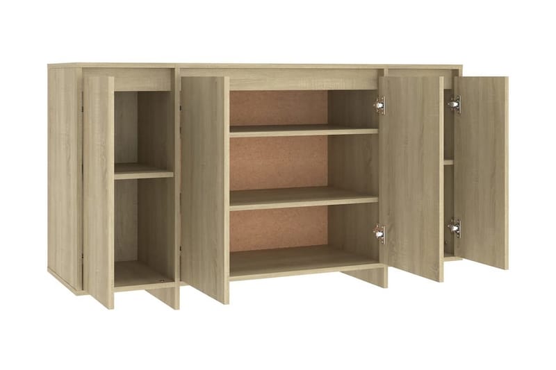 Skänk sonoma-ek 135x41x75 cm spånskiva - Ek - Förvaring - Förvaringsmöbler - Sideboard & skänk