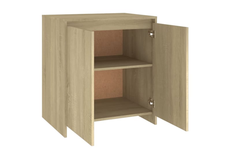 Skänk sonoma-ek 70x40x73,5 cm spånskiva - Beige - Förvaring - Förvaringsmöbler - Sideboard & skänk