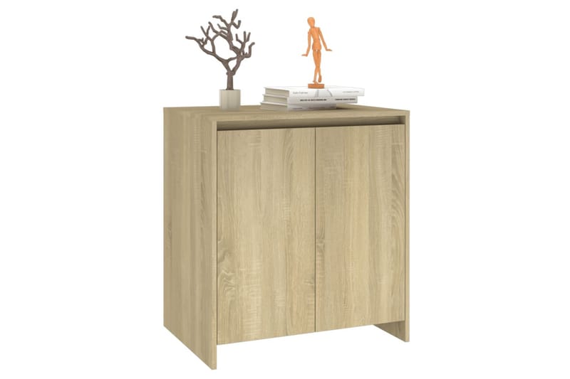 Skänk sonoma-ek 70x40x73,5 cm spånskiva - Beige - Förvaring - Förvaringsmöbler - Sideboard & skänk