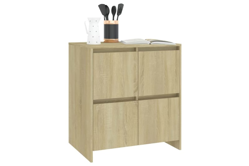 Skänk sonoma-ek 70x41x75 cm spånskiva - Ek - Förvaring - Förvaringsmöbler - Sideboard & skänk