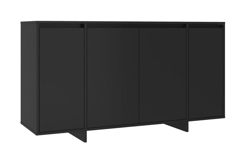 Skänk svart 135x41x75 cm spånskiva - Svart - Sideboard & skänk