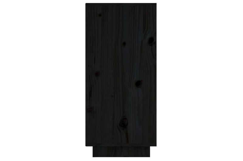 Skänk svart 60x34x75 cm massiv furu - Svart - Förvaring - Förvaringsmöbler - Sideboard & skänk