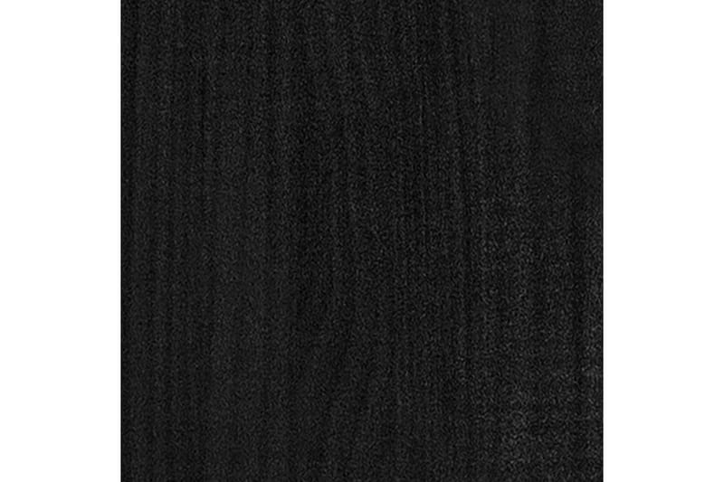 Skänk svart 60x36x84 cm massivt furuträ - Svart - Sideboard & skänk