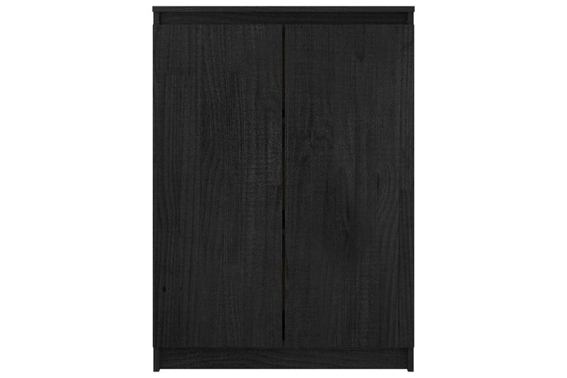 Skänk svart 60x36x84 cm massivt furuträ - Svart - Förvaring - Förvaringsmöbler - Sideboard & skänk
