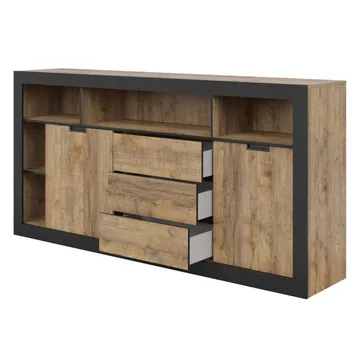 Skänk Tudor 2 dörrar med 3 lådor - 109 cm - Förvaring - Förvaringsmöbler - Sideboard & skänk