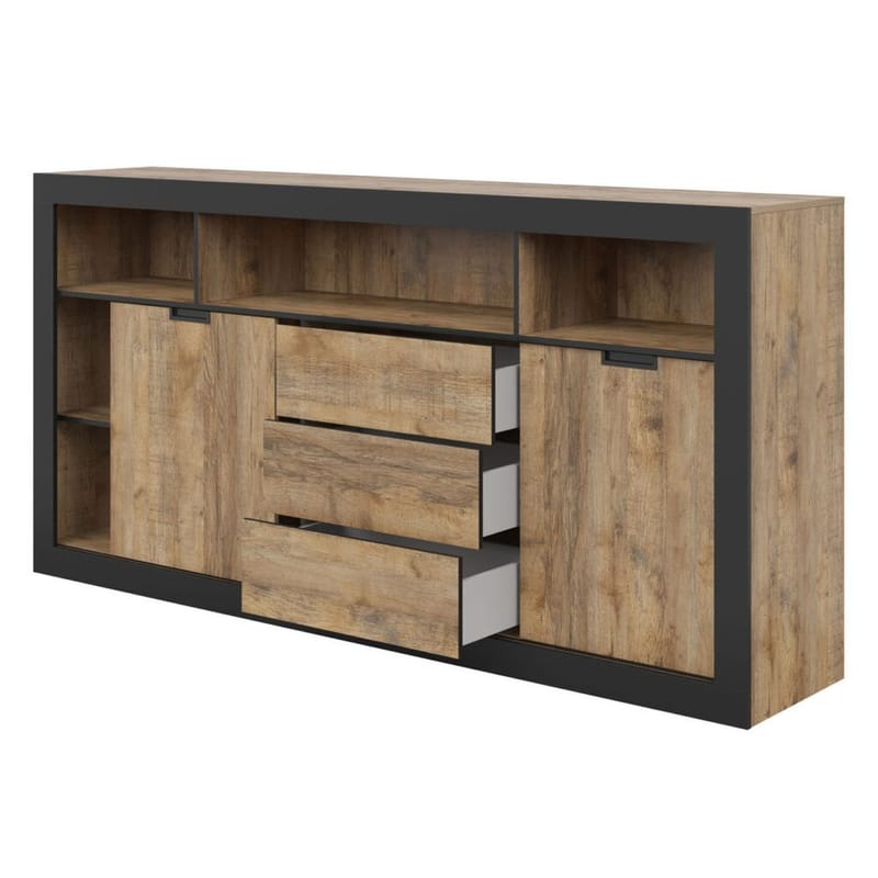 Skänk Tudor 2 dörrar med 3 lådor - 109 cm - Förvaring - Förvaringsmöbler - Sideboard & skänk