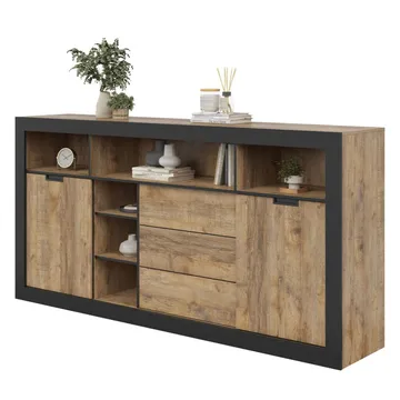 Skänk Tudor 2 dörrar med 3 lådor - 109 cm - Förvaring - Förvaringsmöbler - Sideboard & skänk