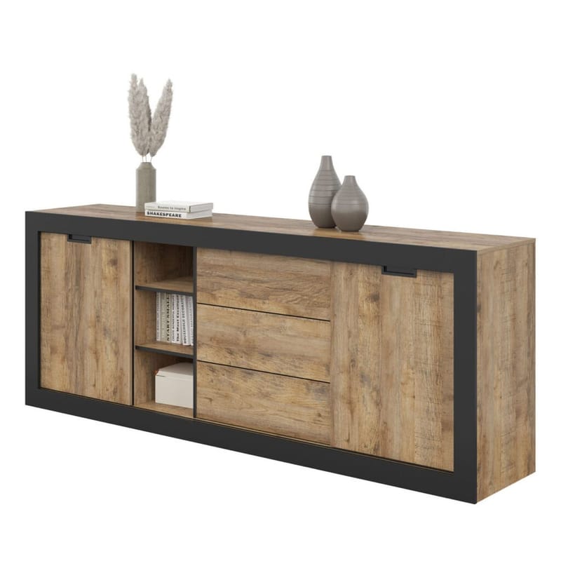 Skänk Tudor 2 dörrar med 3 lådor - 85 cm - Förvaring - Förvaringsmöbler - Sideboard & skänk