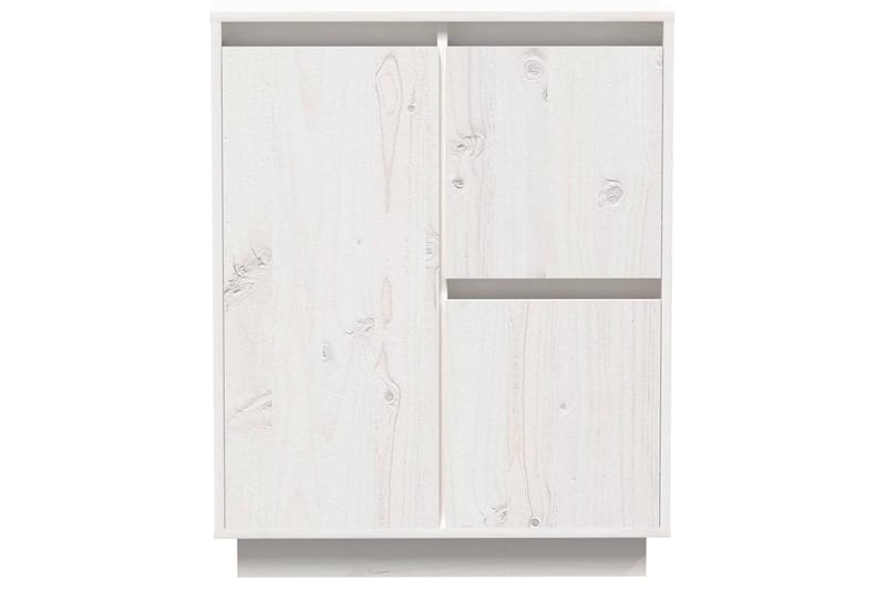 Skänk vit 60x34x75 cm massiv furu - Vit - Förvaring - Förvaringsmöbler - Sideboard & skänk
