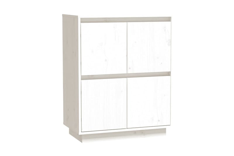 Skänk vit 60x34x75 cm massiv furu - Vit - Förvaring - Förvaringsmöbler - Sideboard & skänk