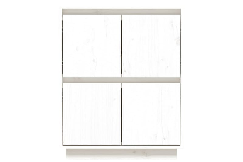 Skänk vit 60x34x75 cm massiv furu - Vit - Förvaring - Förvaringsmöbler - Sideboard & skänk