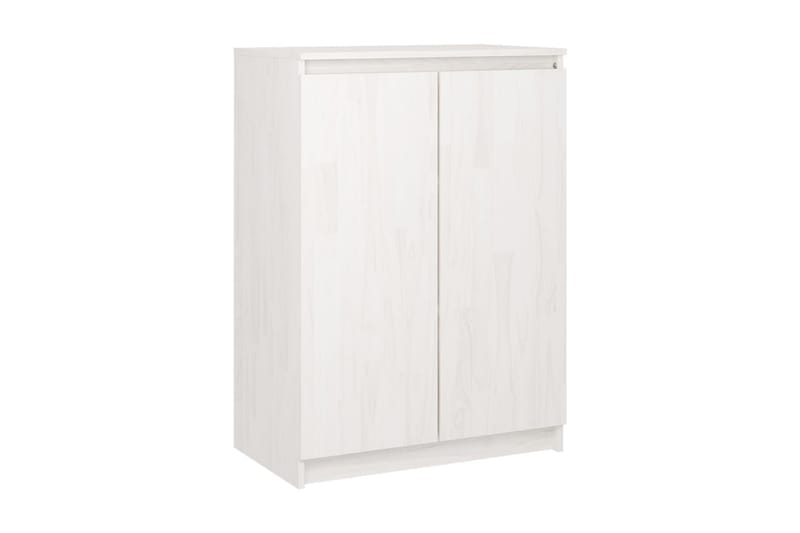 Skänk vit 60x36x84 cm massivt furuträ - Vit - Förvaring - Förvaringsmöbler - Sideboard & skänk