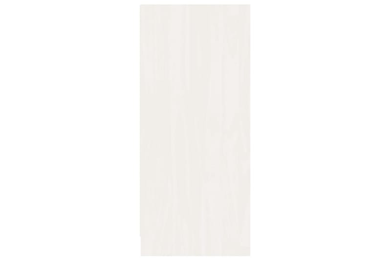 Skänk vit 70x33x76 cm massivt furuträ - Vit - Förvaring - Förvaringsmöbler - Sideboard & skänk