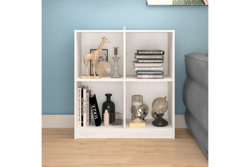 Skänk vit 70x33x76 cm massivt furuträ - Vit - Förvaring - Förvaringsmöbler - Sideboard & skänk