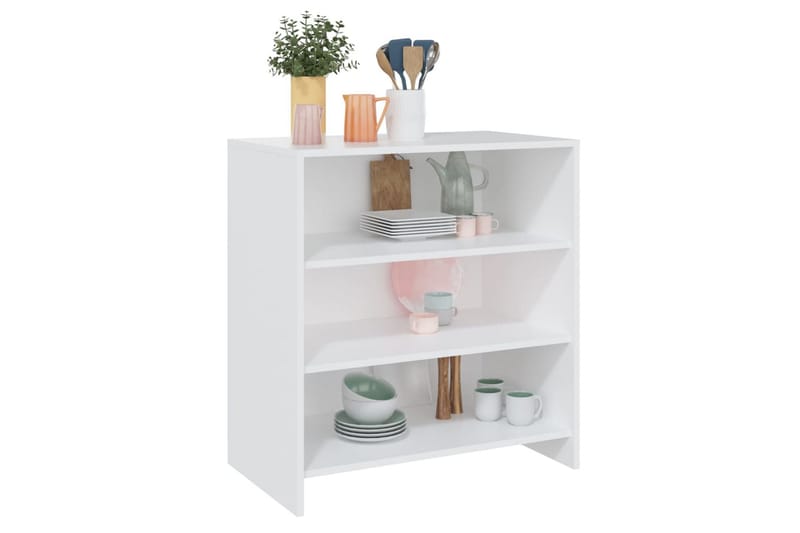 Skänk vit 70x40,5x75 cm spånskiva - Vit - Förvaring - Förvaringsmöbler - Sideboard & skänk