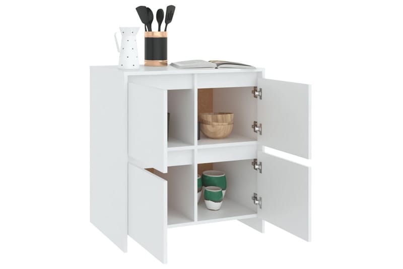 Skänk vit 70x41x75 cm spånskiva - Vit - Förvaring - Förvaringsmöbler - Sideboard & skänk