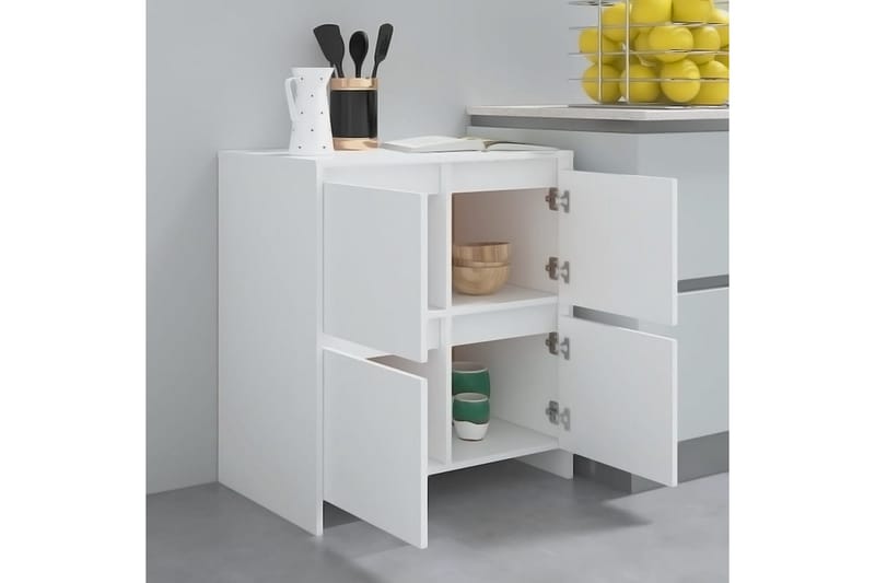 Skänk vit 70x41x75 cm spånskiva - Vit - Förvaring - Förvaringsmöbler - Sideboard & skänk