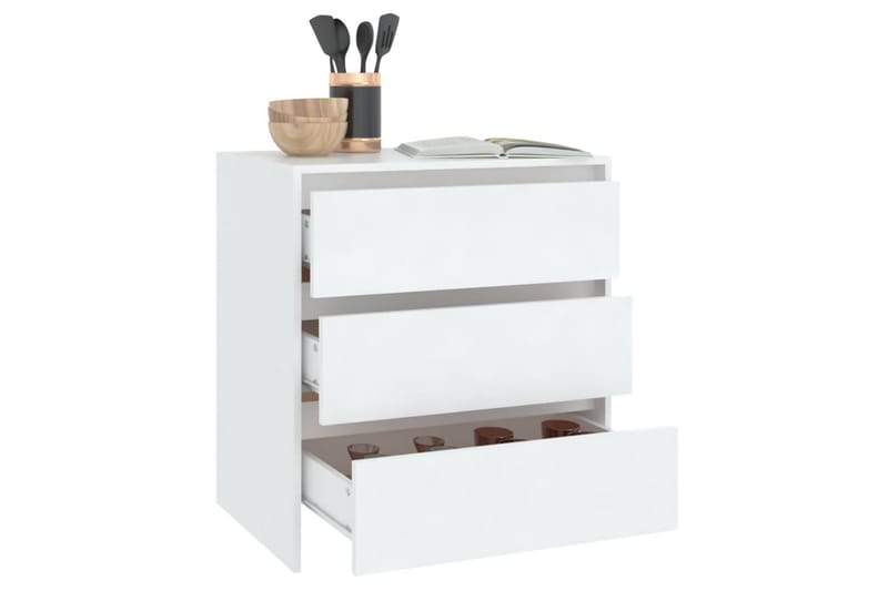 Skänk vit 70x41x75 cm spånskiva - Vit - Förvaring - Förvaringsmöbler - Sideboard & skänk