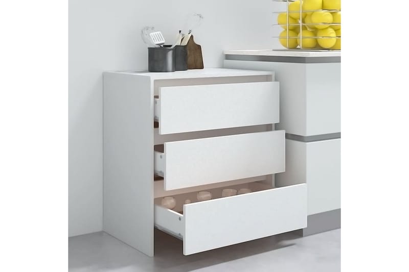 Skänk vit 70x41x75 cm spånskiva - Vit - Förvaring - Förvaringsmöbler - Sideboard & skänk