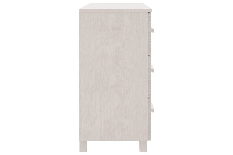 Skänk vit 90x40x80 cm massiv furu - Vit - Förvaring - Förvaringsmöbler - Sideboard & skänk