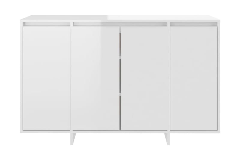 Skänk vit högglans 120x41x75 cm spånskiva - Vit högglans - Förvaring - Förvaringsmöbler - Sideboard & skänk