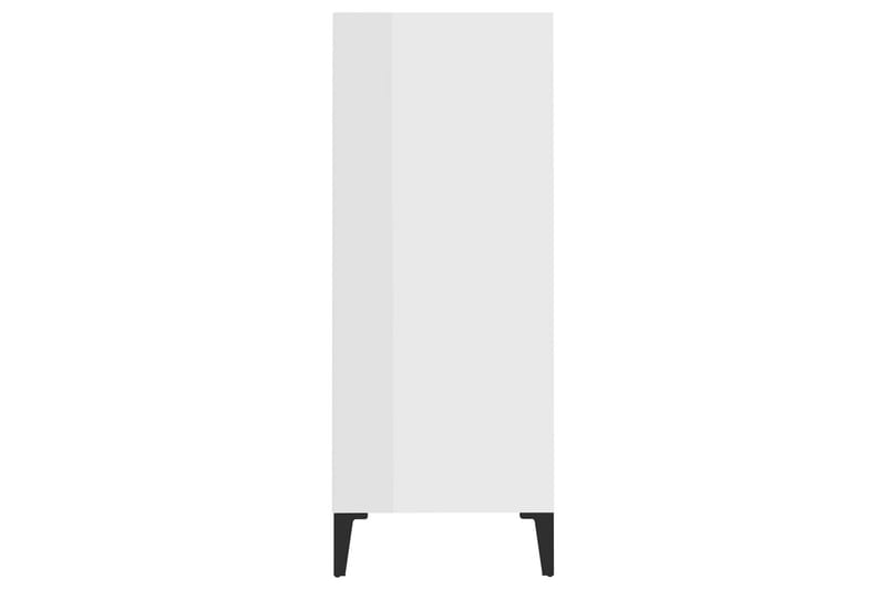 Skänk vit högglans 57x35x90 cm spånskiva - Vit - Sideboard & skänk