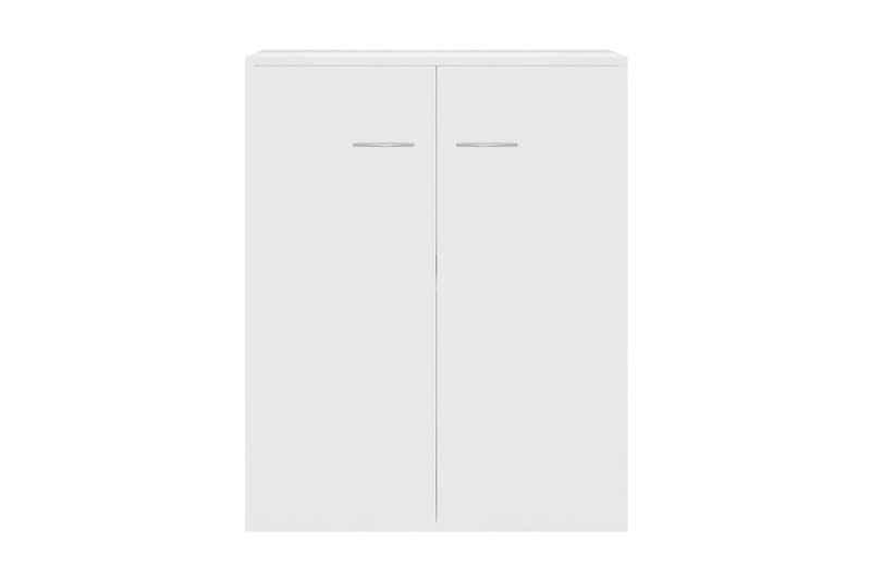 Skänk vit högglans 60x30x75 cm spånskiva - Vit - Sideboard & skänk