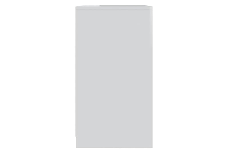 Skänk vit högglans 70x40,5x75 cm spånskiva - Vit högglans - Sideboard & skänk