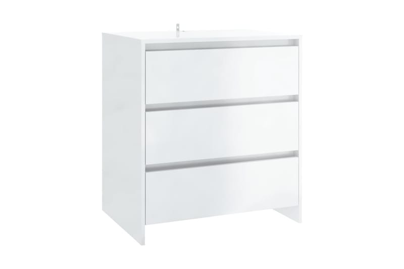 Skänk vit högglans 70x41x75 cm spånskiva - Vit högglans - Förvaring - Förvaringsmöbler - Sideboard & skänk