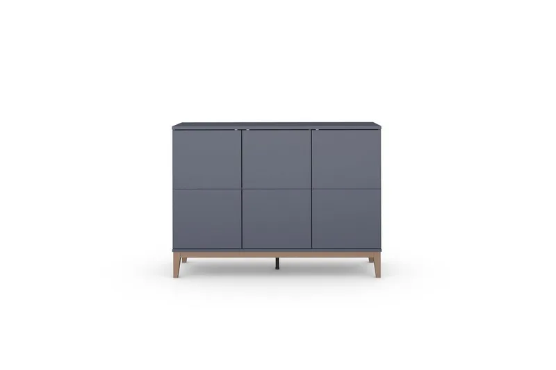 Skänk Pelle 120x41x85 cm, Grå/Wotan Ek - 120x41x85 cm, Grå/Wotan Ek - Förvaring - Förvaringsmöbler - Sideboard & skänk