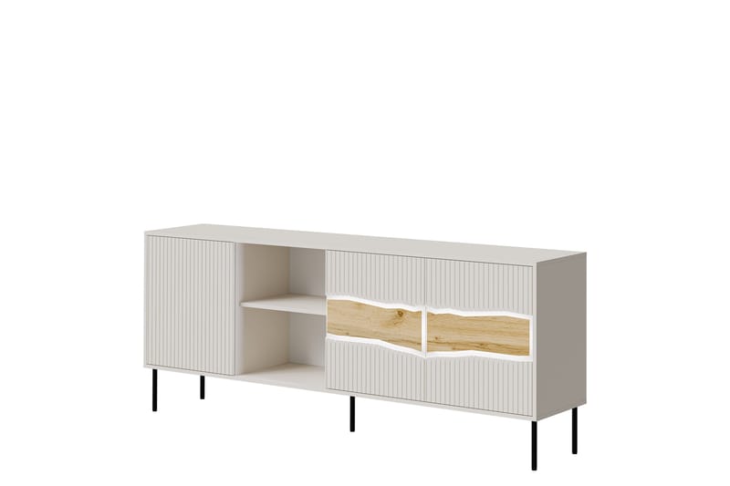 Stintino Skänk 190x40 cm - Vit/Grå - Förvaring - Förvaringsmöbler - Sideboard & skänk