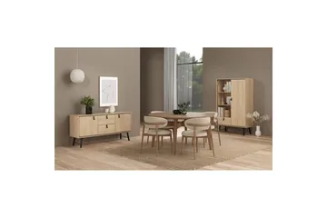 Tadami Skänk 150x40 cm i Trä med Metallben - Beige - Förvaring - Förvaringsmöbler - Sideboard & skänk