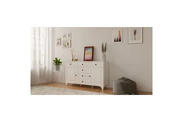 Thoro Hörnbyrå 130 cm - Matt Vit - Förvaring - Förvaringsmöbler - Byrå