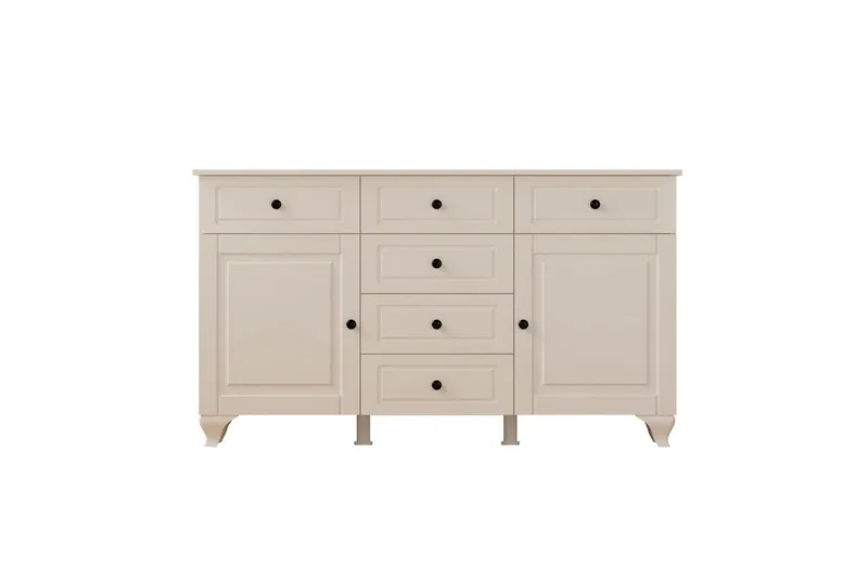 Thoro Hörnbyrå 130 cm - Matt Vit - Förvaring - Förvaringsmöbler - Byrå