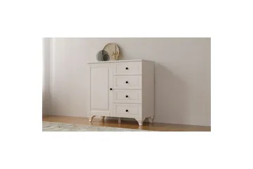 Thoro Hörnbyrå 87 cm - Matt Vit - Förvaring - Förvaringsmöbler - Byrå - Hallbyrå