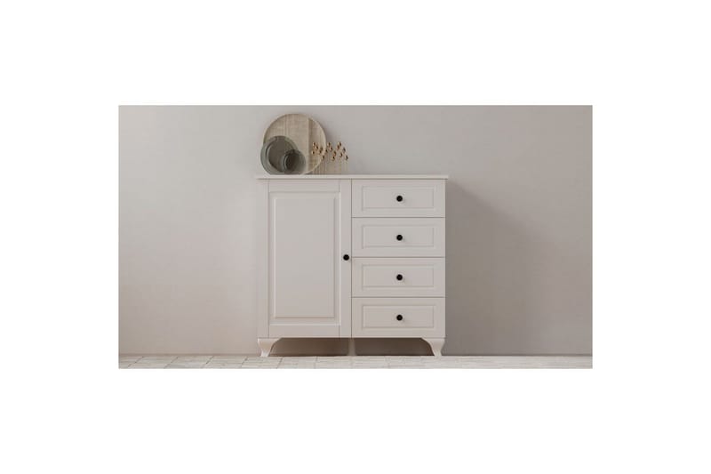 Thoro Hörnbyrå 87 cm - Matt Vit - Förvaring - Förvaringsmöbler - Byrå