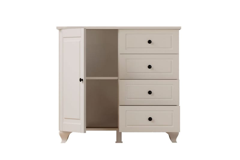 Thoro Hörnbyrå 87 cm - Matt Vit - Förvaring - Förvaringsmöbler - Byrå - Hallbyrå