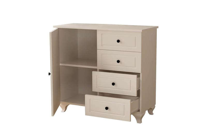 Thoro Hörnbyrå 87 cm - Matt Vit - Förvaring - Förvaringsmöbler - Byrå - Hallbyrå