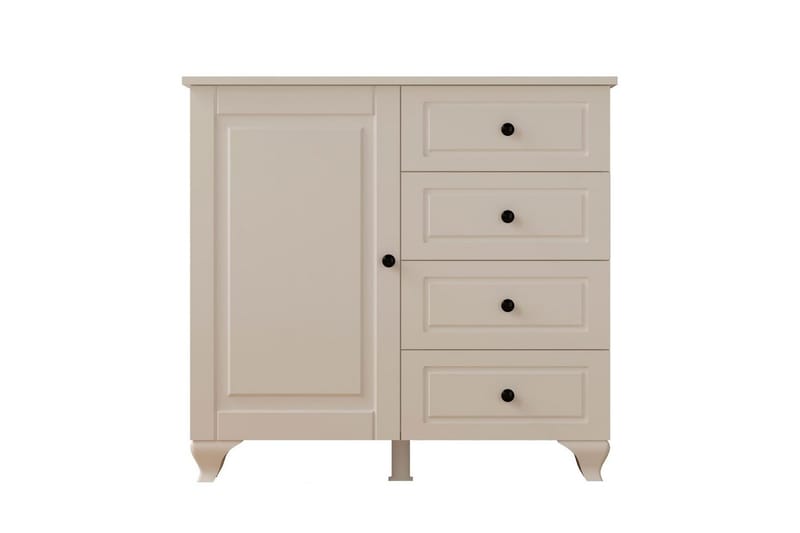 Thoro Hörnbyrå 87 cm, Matt Vit