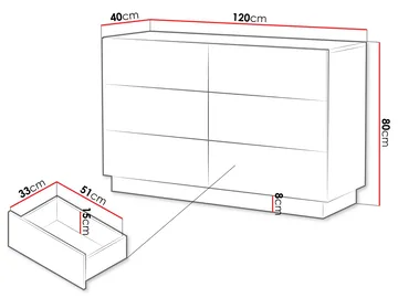 Torvalen Byrå 120 cm - beige - Förvaring - Förvaringsmöbler - Byrå