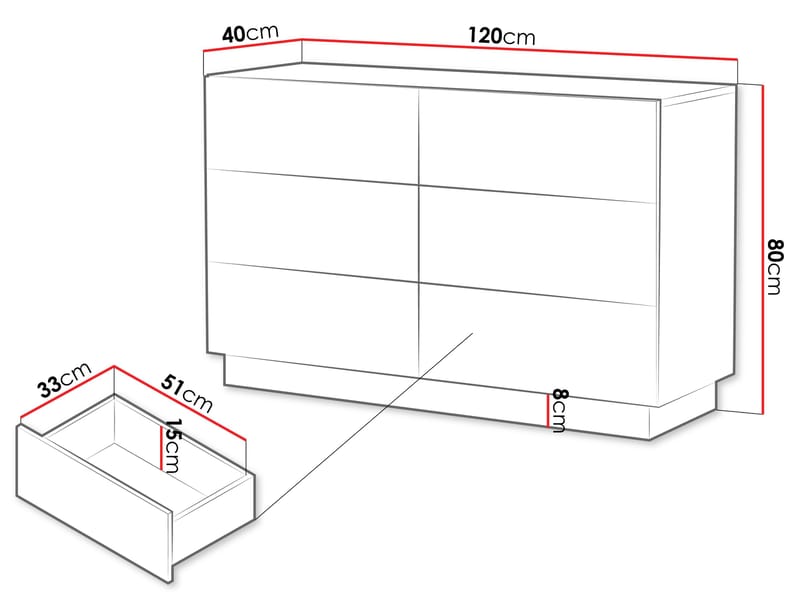 Torvalen Byrå 120 cm - beige - Förvaring - Förvaringsmöbler - Byrå