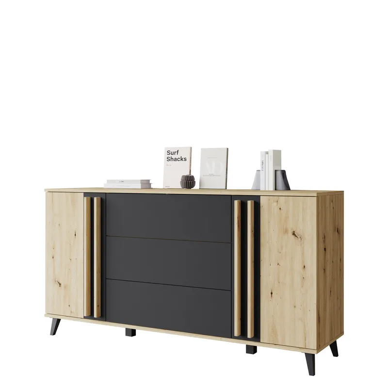 Torvos Byrå 150 cm - Brun/Svart - Förvaring - Förvaringsmöbler - Byrå