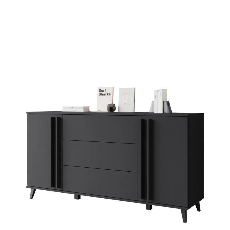 Torvos Byrå 150 cm - Svart - Förvaring - Förvaringsmöbler - Byrå