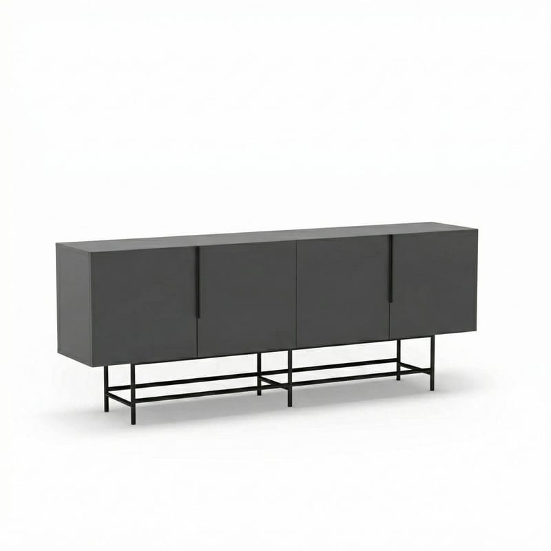 Truvia Konsol 200x77,9x40 cm - Antracit och svart - Förvaring - Förvaringsmöbler - Sideboard & skänk